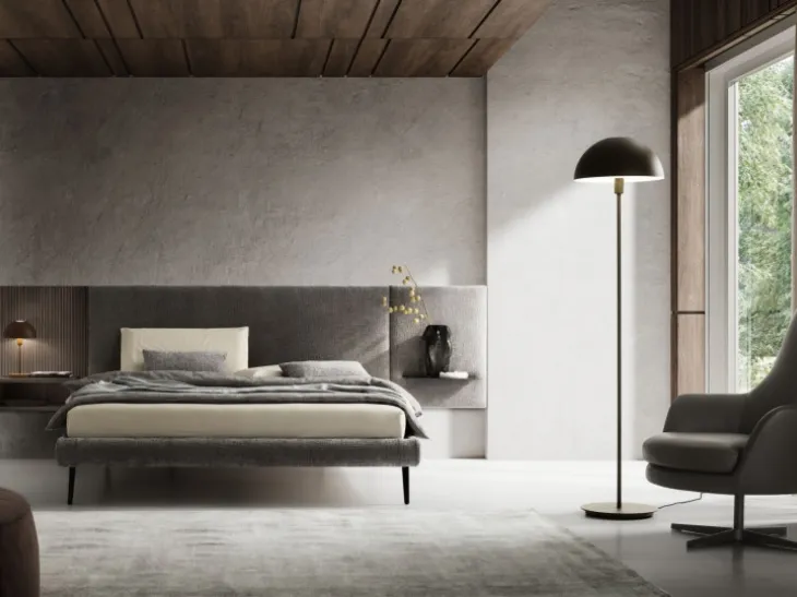 Letto in tessuto Wall di Le Comfort