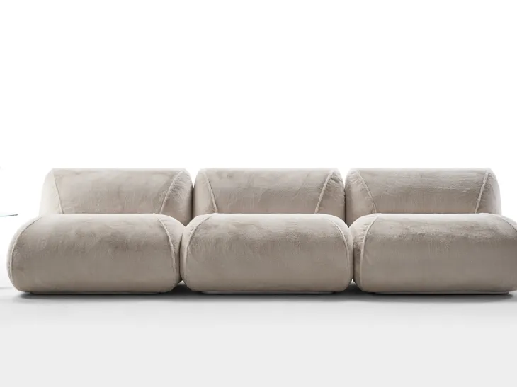 Divano lineare in tessuto Up Sofa di Rosini Divani