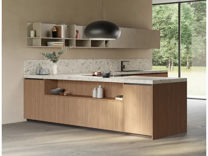 Cucina Design con penisola Isabel 03 di Zecchinon Cucine