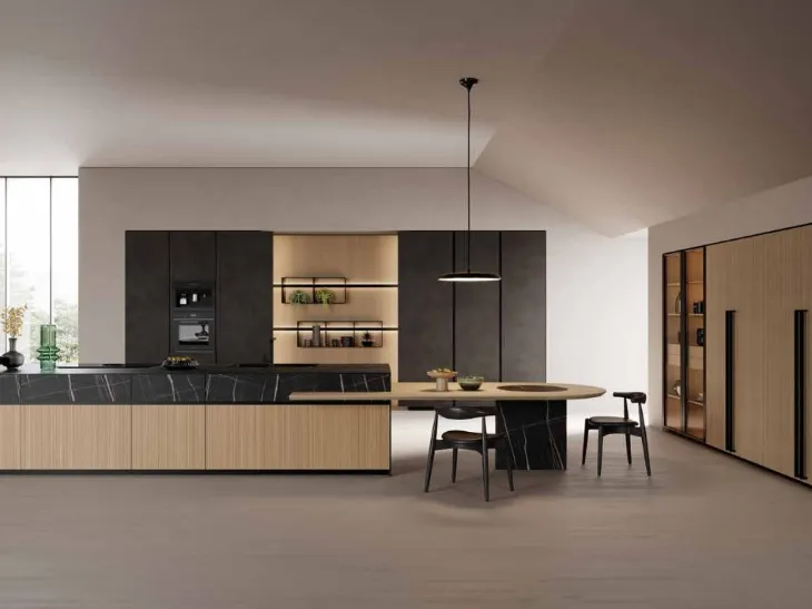 Cucina Design con isola Kate 04 di Zecchinon Cucine