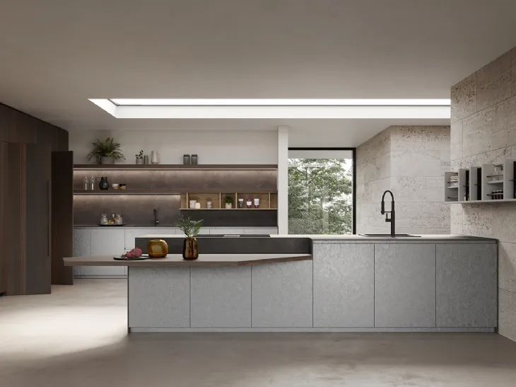 Cucina Design con penisola T80 03 di Zecchinon Cucine